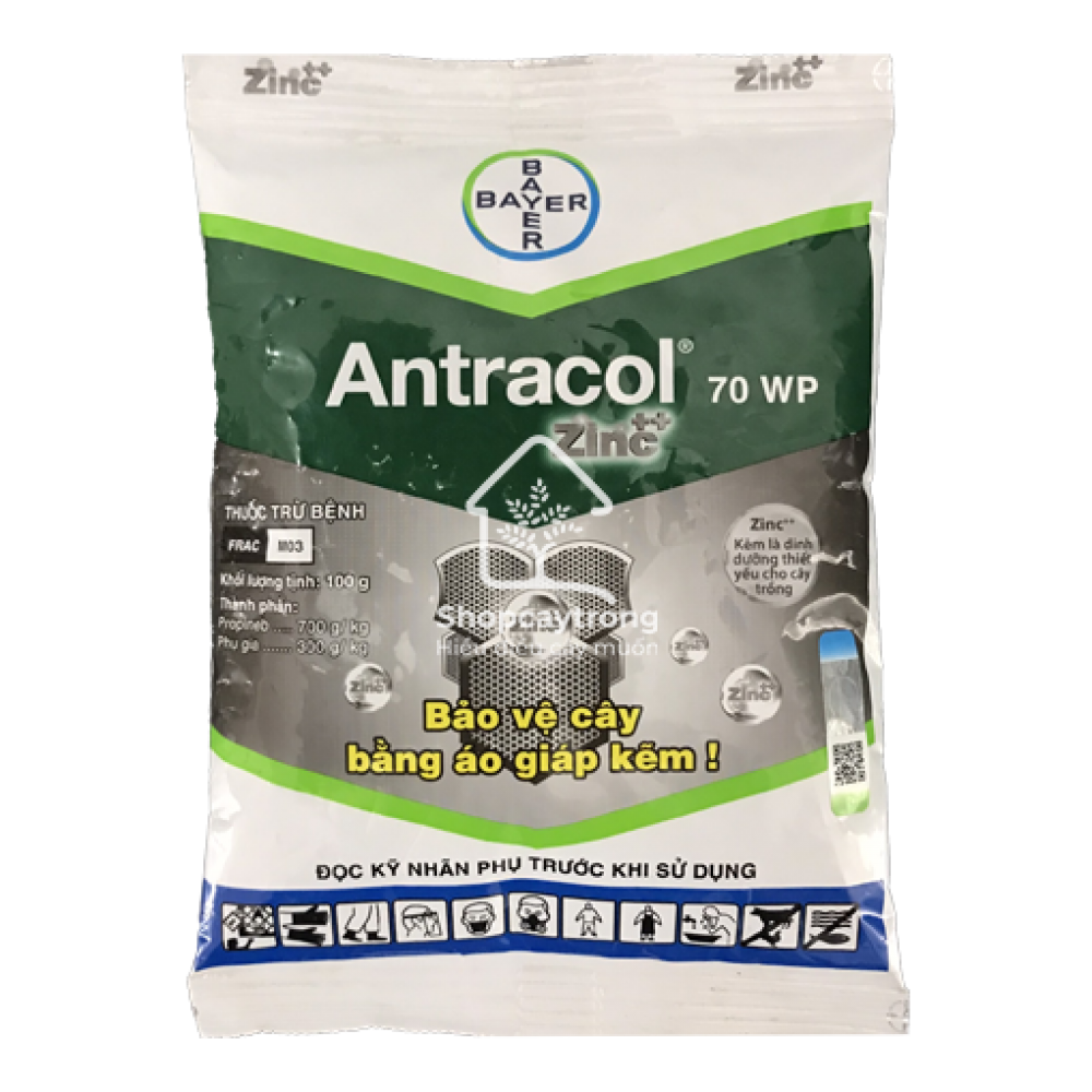 Antracol 70WP Trừ Bệnh Thán Thư, Sương Mai, Thối Các Loại Cây Trồng 