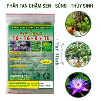 Phân Tan Chậm Chuyên Dùng Cho Cây Thủy Sinh, Sen, Súng, Thủy Trúc