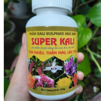 Phân Bón Super Kali Lọ 100g Giúp Cây Nhiều Hoa, Thắm Màu, Lâu Tàn