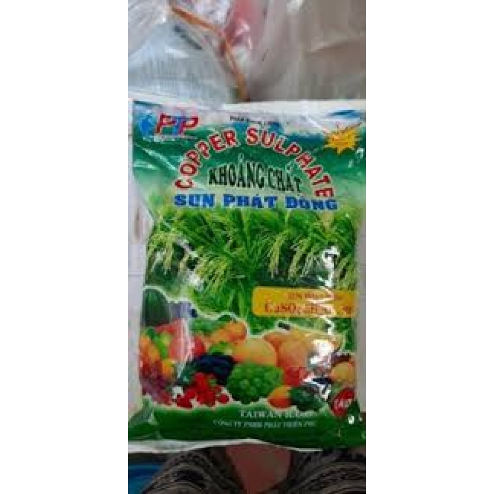 Đồng Sunfat CuSO4 Túi 1kg Trừ Nấm