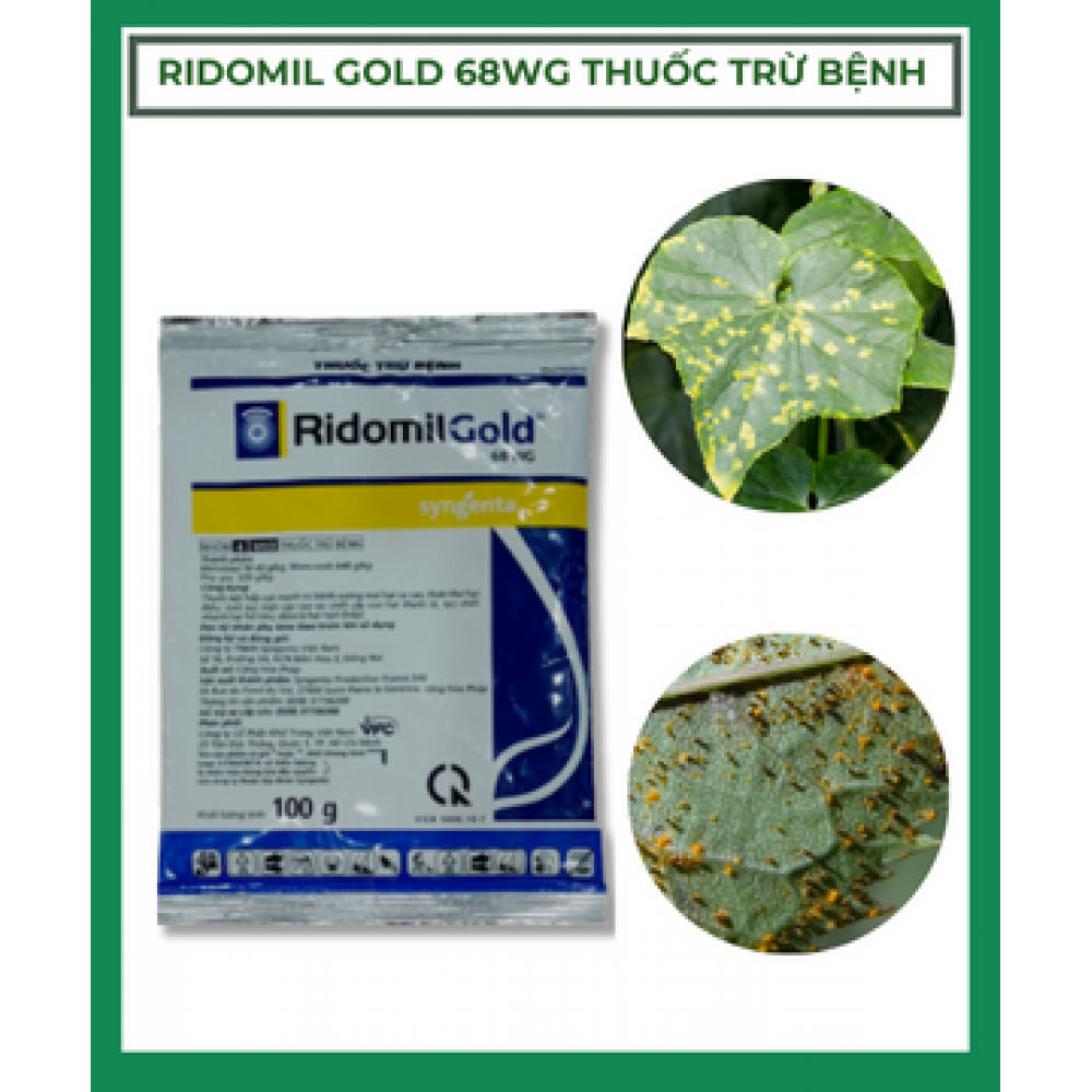 Ridomil Gold 68WG Trị Thối Nhũn Nấm 100g